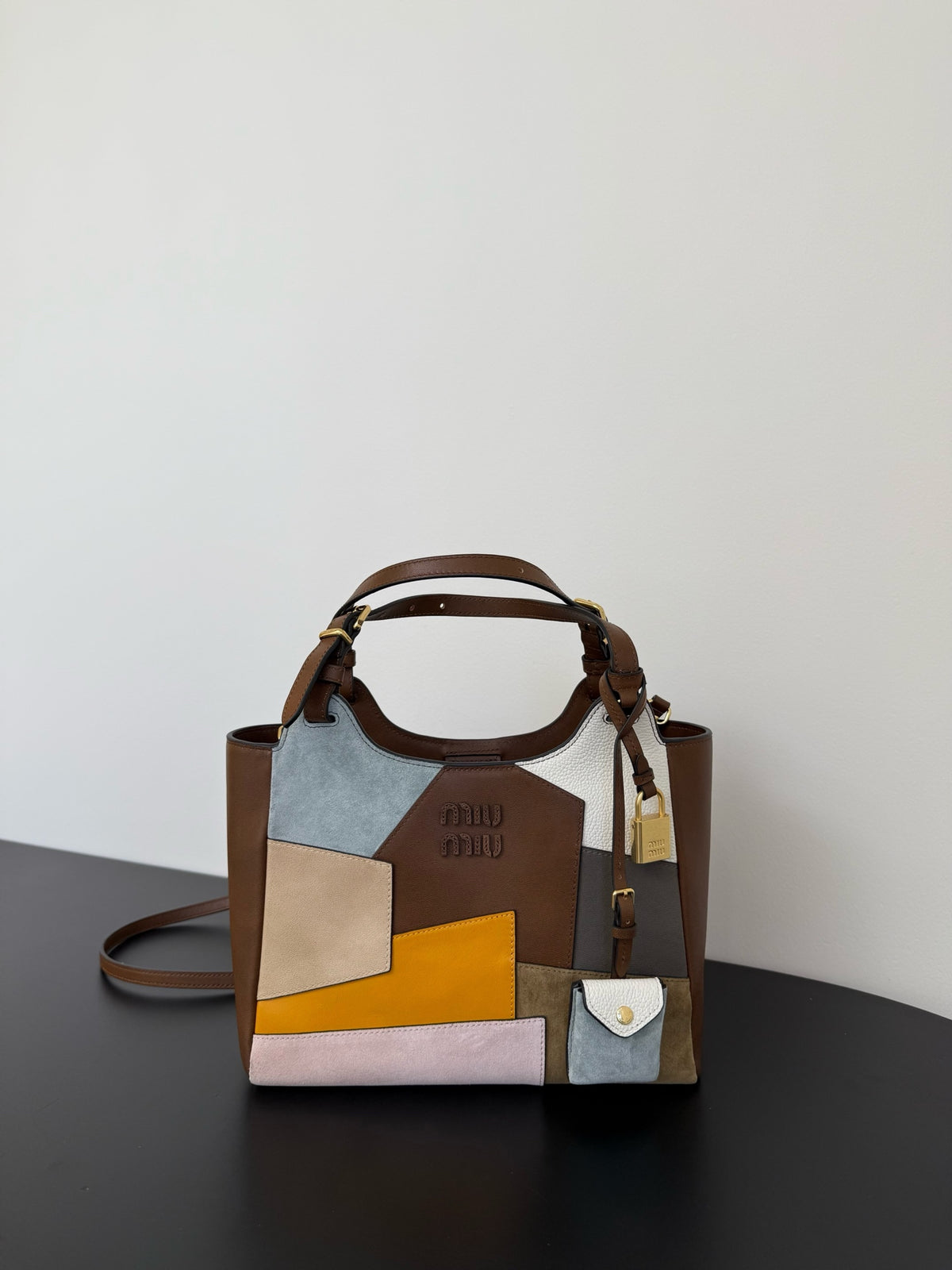 Miu Miu Patchwork Leather Tote Bag