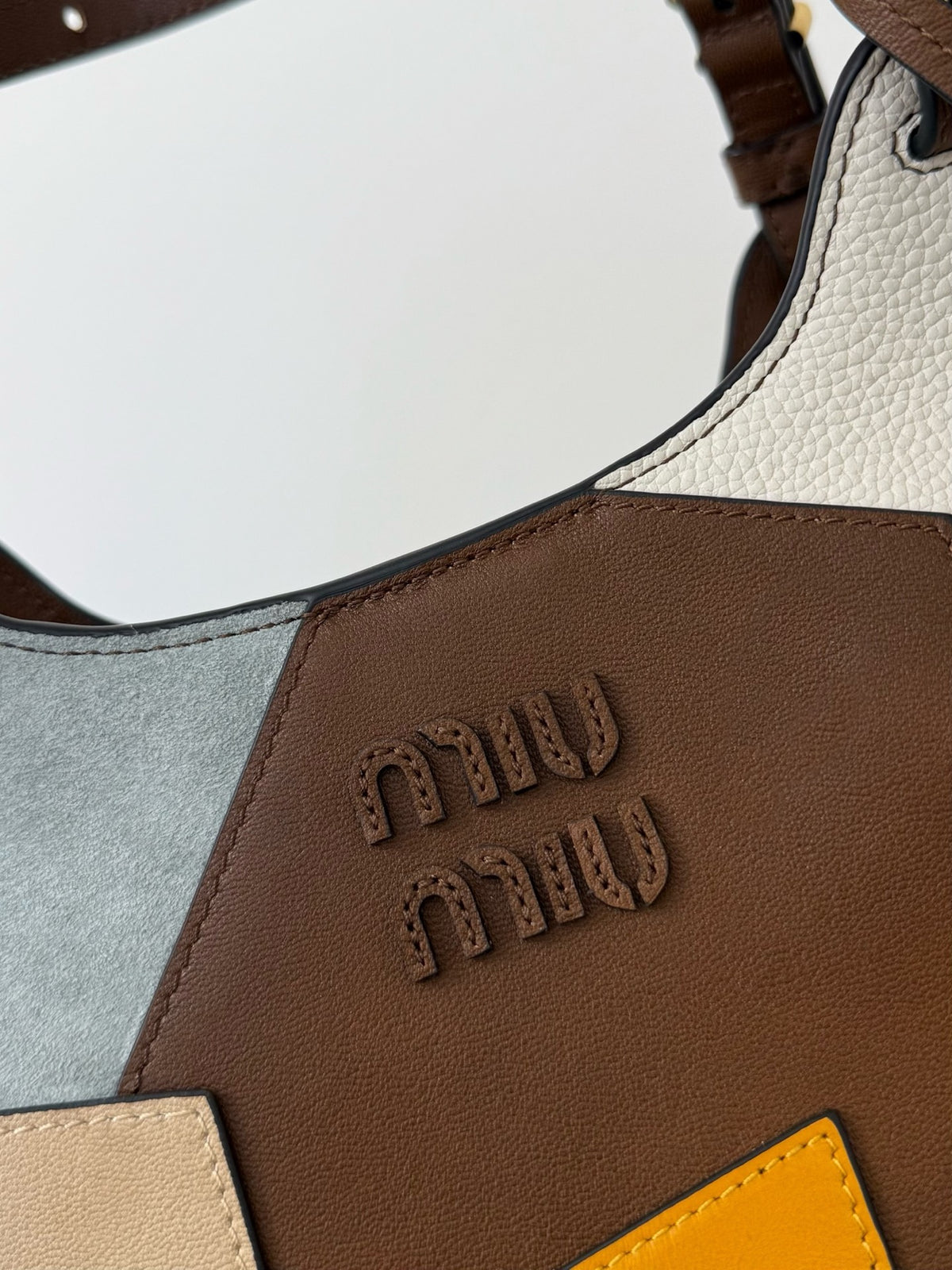 Miu Miu Patchwork Leather Tote Bag