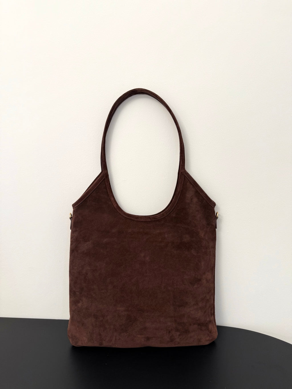 Miu Miu Suede Tote Bag – Dark Brown