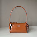 Miu Miu Aventure Leather Shoulder Bag – Cognac