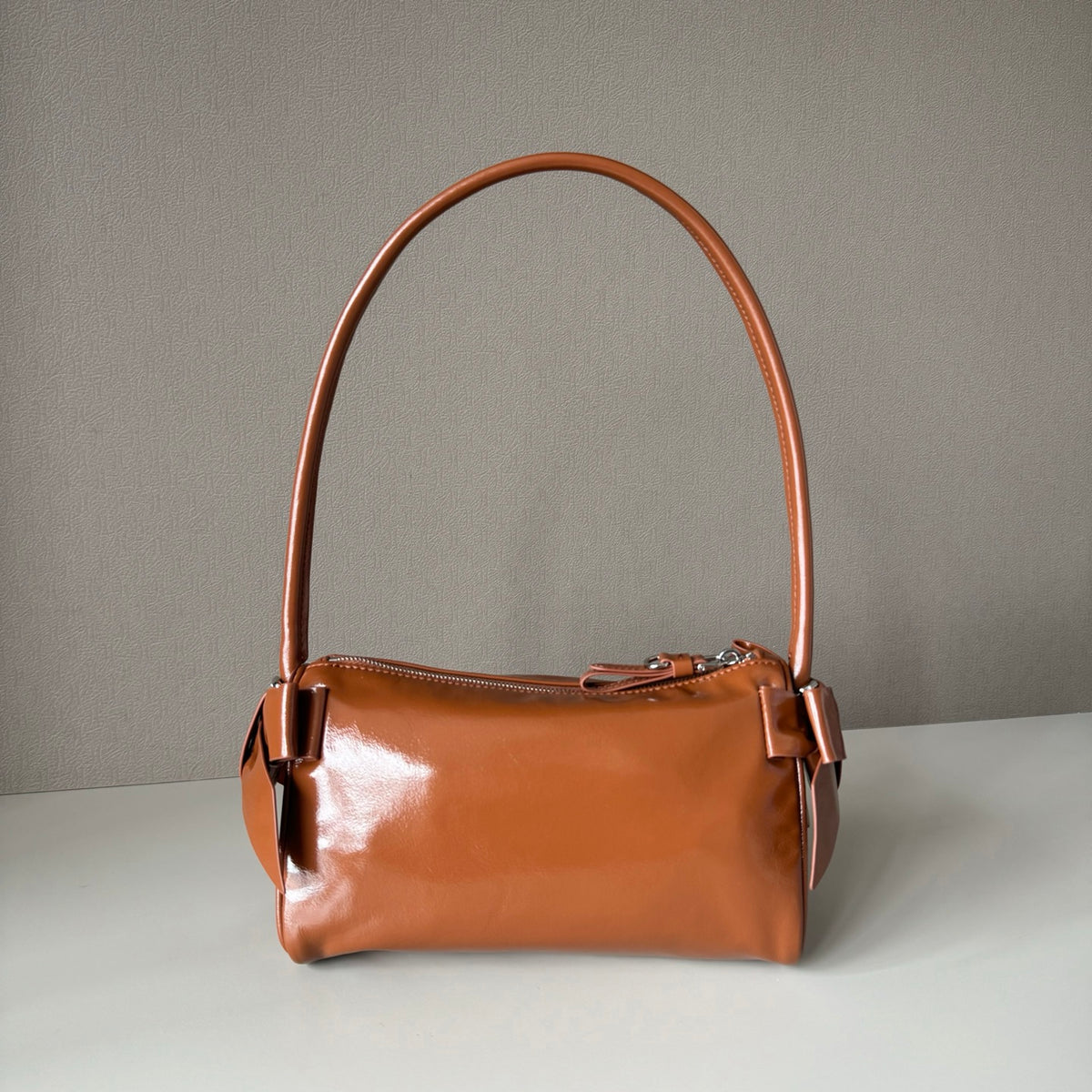 Miu Miu Aventure Leather Shoulder Bag – Cognac