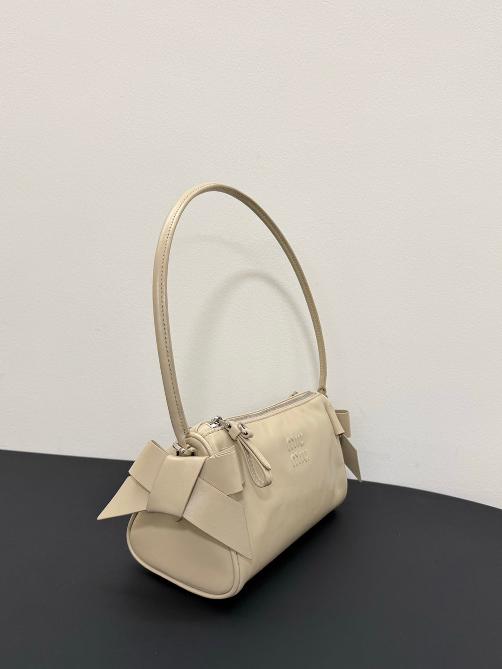 Miu Miu Aventure Leather Bag – Cream