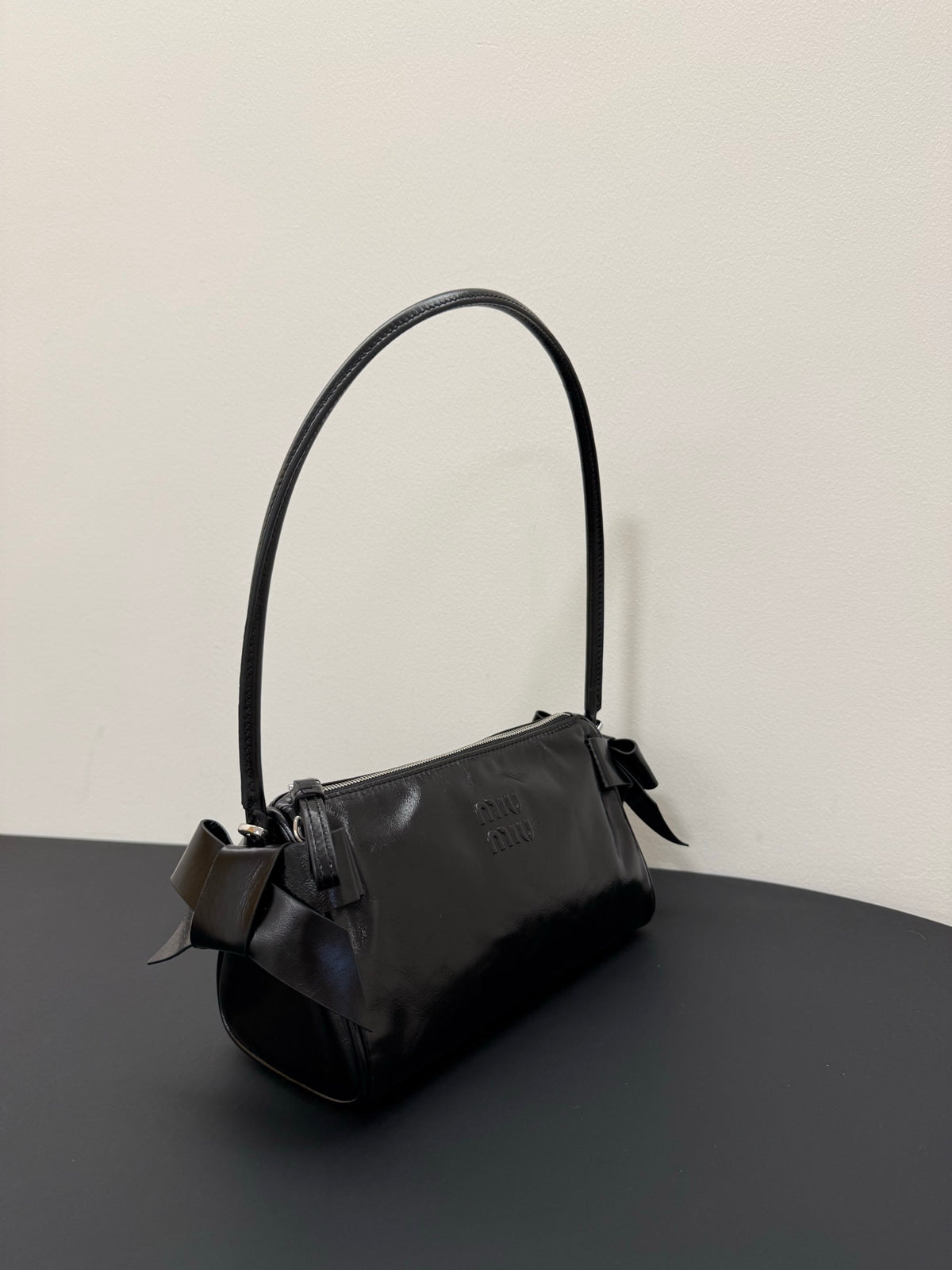 Miu Miu Aventure Leather Bag – Black