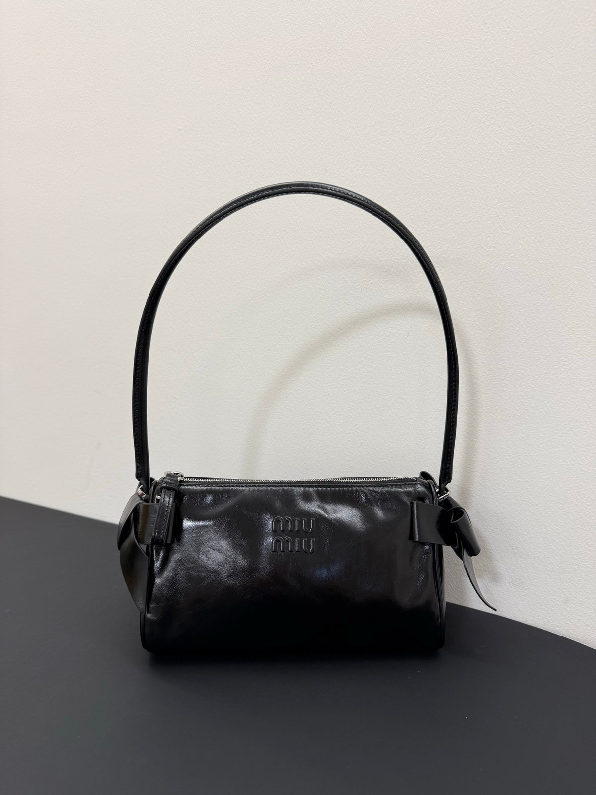 Miu Miu Aventure Leather Bag – Black