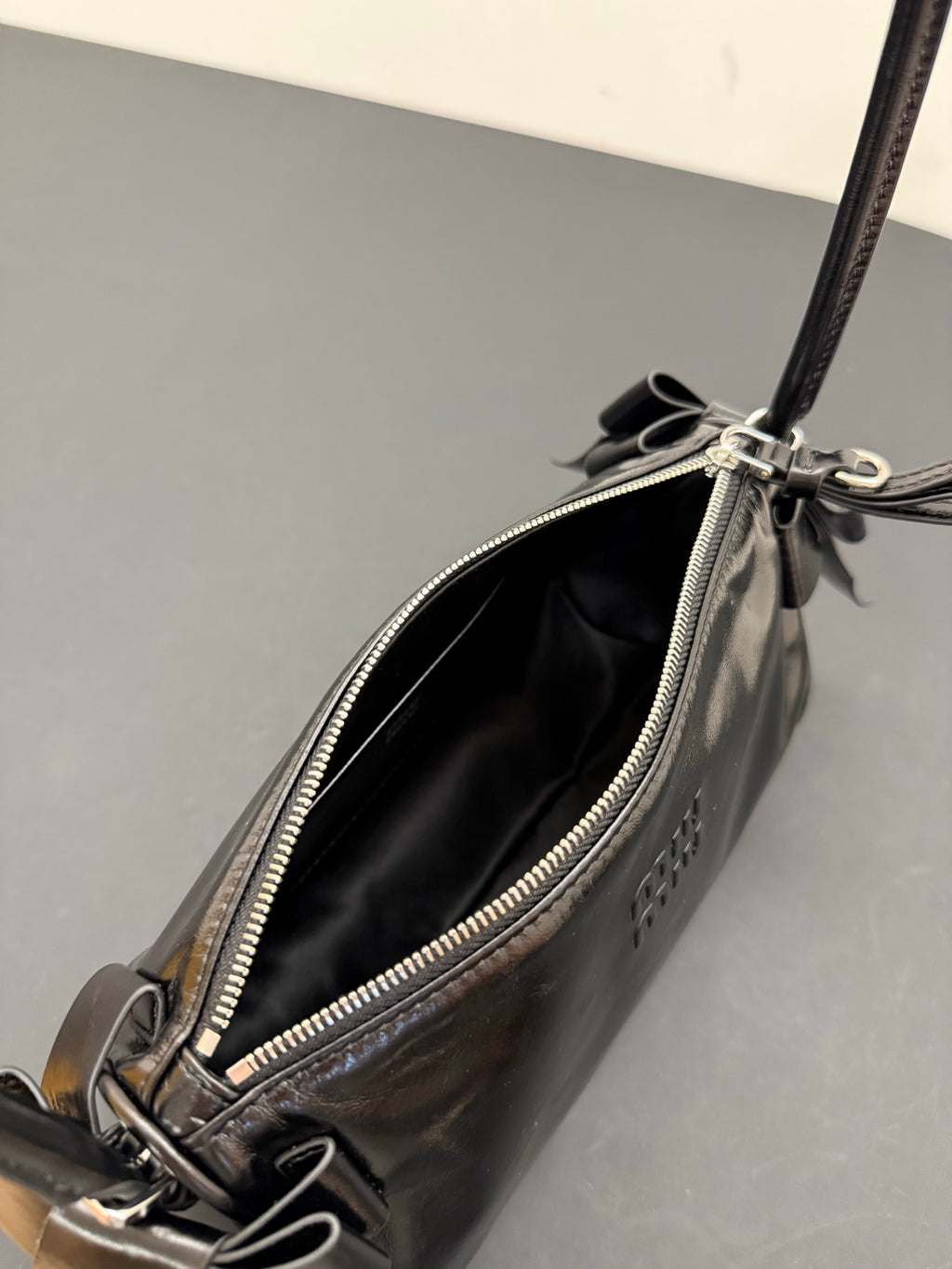 Miu Miu Aventure Leather Bag – Black